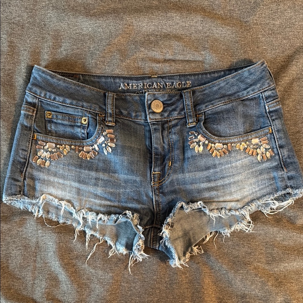 American Eagle Outfitters Distressed Jean Shorts